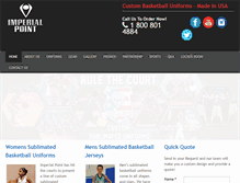 Tablet Screenshot of imperialpointbasketball.com